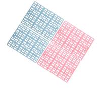 SHINEOFI 4 Pièces Tapis Repose-Pieds en Plastique pour Cage à Lapin et Cochons d'Inde, Carré, Prévient L'accumulation D'urine, pour Balcon et Salon