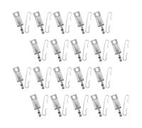 SHINEOFI 40 Pièces Clip Aluminium pour Câble Chauffant, Fixation | Résistant aux Intempéries, Installation Facile, Aluminium Argenté, pour Bords de Gouttière et Toits en Tôle