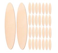 SHINEOFI 40 Pièces Morceau de ovale inachevé Formes de pour l'artisanat tranches de pour l'artisanat artisanat en ovale copeaux de pour la peinture Kaki