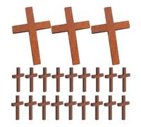 SHINEOFI 40 Pièces Petite Croix en Bois pour Bijoux Ambiance Halloween | Breloques pour Collier, Petites Croix Bois Rustiques, DIY Projets, Décor Saisonnier