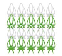 SHINEOFI 40 Pièces Pince à Nourriture pour Oiseaux en PP, Facile à Installer, Garde Fruits et Légumes Frais, pour Cages à Perruches et Alimentation Quotidienne