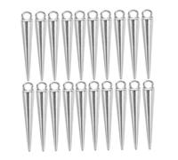 SHINEOFI 40pièces Pendentifs Acier Inoxydable Forme De Cone Pour Création De Bijoux Charms Pour Bracelets Colliers Et Porte-clés Style Gothique Et Punk Finition Poli Accessoires