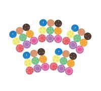SHINEOFI 45 Pièces Circles de Fractions EVA Lisses Matériel Pédagogique Mathématique pour École Maternelle et Élémentaire Tuiles Numérotées pour Apprentissage Interactif et Développement
