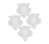 SHINEOFI 4pièces Cache-vis De Toilette Céramique Motif Tortue De Mer Capuchons De Boulon Décoratifs pour Salle De Bain Blanc Lot