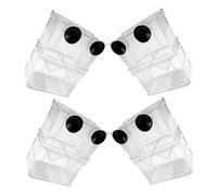 SHINEOFI 4pièces Lot de Boîtes De Reproduction pour Aquarium Séparateur Flottant avec Ventouses Incubateur Transparent pour Alevins De Poissons-Clowns Guppys Et Bettas