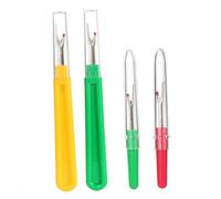 SHINEOFI 4pièces Lot Découseurs Couture Plastique Manches Longues Et Mini Boules Protection Tissu Découseur Fil Pour Petits Et Grands Travaux De Couture