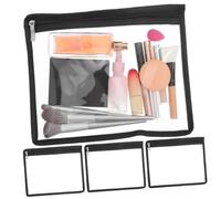 SHINEOFI 4pièces Sacs de Rangement à Fermeture Éclair Transparents Organisateurs pour Vêtements Jouets et Sacs à Main Lot de Pochettes Pratiques et Résistantes