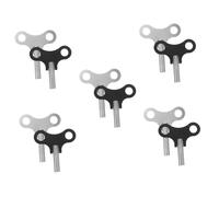 SHINEOFI 5 Ensembles Clé De Remontage Horloge Acier Inoxydable Outil De Réparation Pour Horloges Vintage De Robuste Pour Usage Personnel Professionnel 2 Pièces * 5