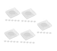 SHINEOFI 5 Ensembles Couvercle De Protection Transparent Pour Bouton Poussoir De Protection Murale Étanche Poussière Pour Interrupteurs Installation Facile Divers 6 Pièces * 5