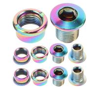 SHINEOFI 5 Ensembles Vis de Fixation du Pédalier pour Vélo, Lot de Sets | Compatible Route et Vtt, Design Léger, Rangement Facile, Transport Pratique, Accessoires de Vélo