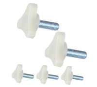 SHINEOFI 5 Pièces Accessoires de fixation de modèle Affichage du mannequin demi-corps Vis de serrage matériel Mannequin stand matériel fer blanche