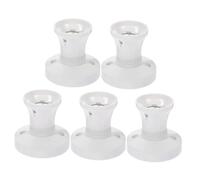 SHINEOFI 5 pièces Adaptateurs Douille pour Plafonnier Support Ampoule Chandelier Compatible Installation Facile et Structure Solide Blanc