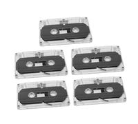 SHINEOFI 5 Pièces Cassettes Audio Vierges Enregistrement pour Discours et Musique Qualité Sonore Claire avec Boîtiers Rigides pour Conférences et Vintage
