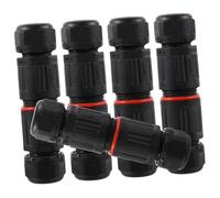 SHINEOFI 5 pièces Connecteur Étanche pour Câble Électrique Mm² Manchon de Câble Raccord Rapide sans Vis pour Éclairage Extérieur et Équipements Étanches