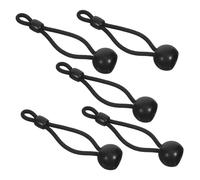 SHINEOFI 5 Pièces Corde à Balle De Printemps Rideau Remplacer Store Maintenir Enfoncé Poignées D'abat-jour Pour Stores à Rouleau Plastique Noir