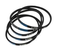SHINEOFI 5 Pièces courroie de machine à laver Ceinture courroie de transmission pratique courroie de rondelle soutien courroies d'aspirateur courroie de conduite à moteur caoutchouc Noir