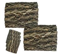 SHINEOFI 5 Pièces Décoration Terrarium en Écorce d'arbre Véritable Marron, Résistante à l'eau, pour Aquarium et Habitat de Serpents ou Lézards