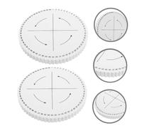 SHINEOFI 5 Pièces Disque Kumihimo Rond Fentes Épais et Renforcé Planche de pour Bracelets DIY Outil de Tissage et Stable pour Multi Fils Portable