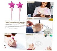 SHINEOFI 5 Pièces Glitter Star Pens Set Creative Cartoon Ballpoint Pens With Smooth Ink For Students School Office Party Writing Gift