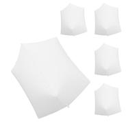 SHINEOFI 5 Pièces Lot de 5 Ballons Carrés Gonflables en Aluminium Blanc, Décorations d'Anniversaire et Fêtes, Lanternes Simulées Inscriptibles, Gonflables à L'Hélium pour Mariage et