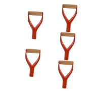 SHINEOFI 5 Pièces Manche de Pelle Remplacement de poignée de Pelle Outil Pelle de tranchée Pelle bêche Pelle à Main de Jardin clé Remplacement du Manche de la Pelle Plastique Rouge