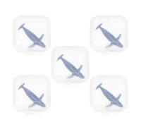 SHINEOFI 5 Pièces Modèles de Baleine Silicone pour Remplissage Époxy DIY Mini Décorations Micro-paysage Matériau Stable et pour Artisanat et Bijoux