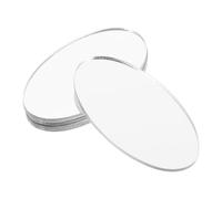 SHINEOFI 5 Pièces Petit Miroir Autocollant en Plastique Feuille Miroir pour Coque De Téléphone Décoration DIY Cosmétique À Poser 6.00 X 3.50 X 0.20 Cm