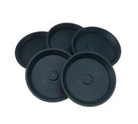 SHINEOFI 5 Pièces Plateau Rond pour Pots de Fleurs Soucoupes Épaisses Anti-Fuite pour Jardins Intérieurs et Extérieurs Support Drainage Robuste pour Plantes Pot