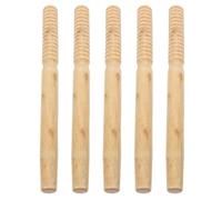 SHINEOFI 5 Pièces Poignée de Rechange en Bois pour Bêche et Houe de Jardin | Prise Confortable, Design Multifonctionnel, Usage Agricole et Récolte en Rizière, Couleur Beige