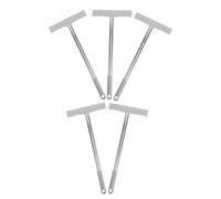 SHINEOFI 5 Pièces Support de Panneaux à Main Acier Inoxydable Porte Affiches Portable à Double Face pour Manifestations Élections Réunions et Accueils à Laéroport