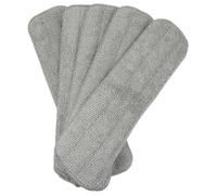 SHINEOFI 5 Pièces Têtes de Balai en Fibre Synthétique Réutilisables et Lavables, Accessoires de Remplacement pour Sols en Bois Dur et Carrelage, Détachables et Pratiques