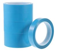 SHINEOFI 5 rouleaux Ruban de Masquage Automobiles Résistant Chaleur Pet Adhésif Fort et Largeurs Variées pour Peinture et Protection des Courbes de Carrosserie Couleur Couleur Aléatoire