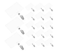 SHINEOFI 50 Ensembles Pochette Rigide Horizontale pour Cartes Didentité Protection Résistante à Leau pour Bureau et Industrie
