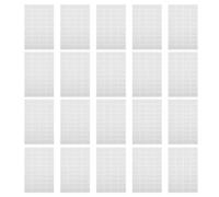 SHINEOFI 50 Feuilles Étiquette Vierge Autocollante, Étiquette Patch en Papier Blanc, 50 Feuilles, à Écrire au Stylo Bille, Facile à Coller, sans Résidu, pour Bocaux et Boîtes de Rangement,