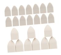 SHINEOFI 50 Pièces Chapeau de Protection Garde-Corps Poste clôture Balustrade couvertures de Garde-Corps Chapeaux de Poteau Capuchons de Poteau couvertures de Messages Plastique Blanche