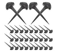 SHINEOFI 50 Pièces Clous de Fer à Cheval Robustes pour Sport Équestre, Construction Solide en Fer, Installation Facile, Accessoires Indispensables pour Propriétaires de Chevaux