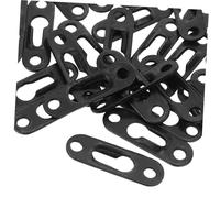 SHINEOFI 50 Pièces Crochets Métalliques pour Cadres Photos Supports Robustes avec Vis Fixations Invisibles Murales pour Décor Maison Bureau Galerie