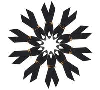 SHINEOFI 50 Pièces Épingles Funéraires Ruban Noir, Nœud Classique | Usage Commémoratif pour Funérailles et Jour du Souvenir, Style Unique, Résistant à Décoloration