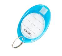 SHINEOFI 50 pièces Étiquettes Clés Plastique avec Anneaux pour Identification Clés Bagages Animaux pour Hôtel
