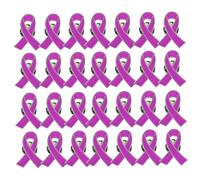 SHINEOFI 50 Pièces Lot de Broches Ruban de Sensibilisation Alliage Émail Badge Espoir pour Reconnaissance Caritative et Usage