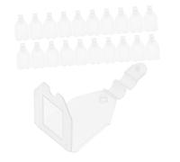 SHINEOFI 50 Pièces Lot de Porte Étiquettes Plastiques avec Verrou à Pression Supports pour Étiquettes de Rayonnage Adaptés Aux Paniers Étagères et Stockage Magasin ou Entrepôt