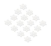SHINEOFI 50pièces Breloques Flocon De Pendentifs Bijoux Artisanaux Pour Créations De Noël Décorations Suspendues