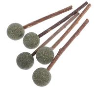 SHINEOFI 5pcs Jouets à l'herbe à Chat en Bois pour Chats Petits et Moyens Sucette la Menthe pour Renforce la Relation et Amuse Pendant Le Jeu Intérieur