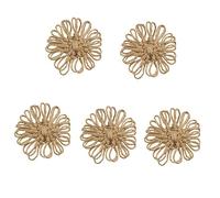 SHINEOFI 5pièces Décoratif Fleurs Lin Fait Main pour Mariage Et Noël Accessoires De Décoration Élégants pour Fête Et Artisanat