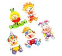SHINEOFI 5pièces Lot de Breloques Clown Résine pour Scrapbooking Et Loisirs Créatifs Décorations De Pinces à Cheveux Charm Mignon