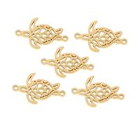 SHINEOFI 5pièces Lot De Breloques Tortues De Mer Pour Colliers Bracelets Accessoires De Bijoux Vintage Et Artisanat Diy