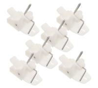 SHINEOFI 6 Pcs Clip D'étagère De Congélation Clip Étagère Pour Le Réfrigérateur Freiner Feed Shelf Support Remplacement De L'étagère Boucles Carrées Clips Blancs