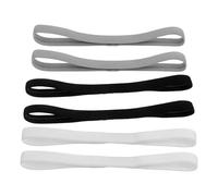 SHINEOFI 6 Pièces Bandeaux Élastiques de Sport Ultra-Fins en Polyester, Bandeaux Absorbants Anti-Transpiration Maintien Sécurisé pour Football et Cyclisme, Unisexe Garçon et Filles et