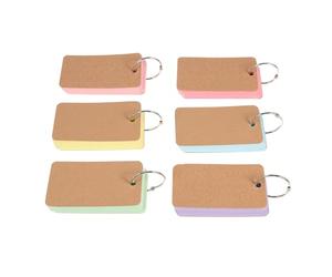 SHINEOFI 6 Pièces Bloc-notes Portable 50 Feuilles en Papier, Carnet de Mots | Priorisation des Tâches, Facile à Transporter Ranger, pour Révision D’examen, Bureau