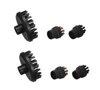 SHINEOFI 6 Pièces Brosse de Nettoyage à Vapeur Nylon pour Balai à Vapeur Accessoires de Rechange pour Nettoyeur Domestique Pour Sols Carrelages et Salles de Bain